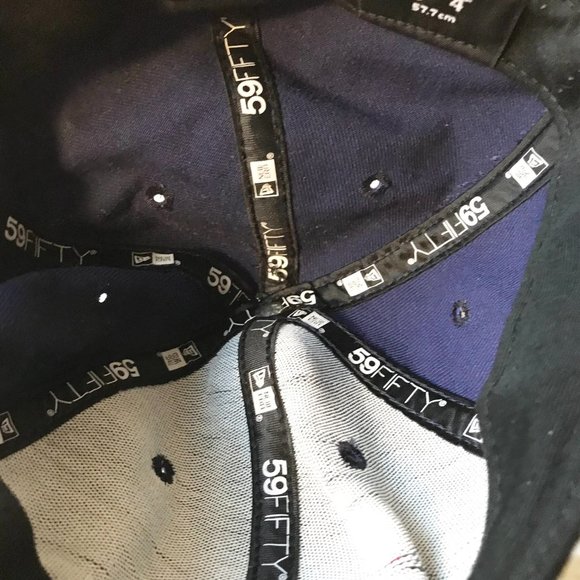 Vintage New Era Team US USA Script Baseball Cap Hat Blue Camo Size 7-1/4 - Picture 8 of 12